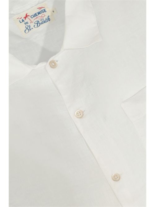 Camicia Sfinos in lino Bianco Mc2 Saint Barth | SIF000201457L